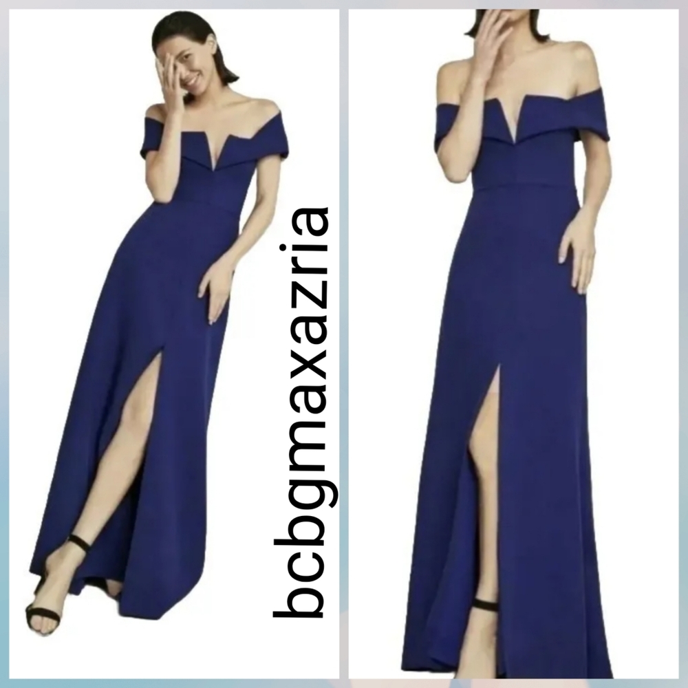 NEW WITH TAGS BCBG MAXAZRIA Amalie Off-The-Shoulder Gown Dress MSRP $368D 